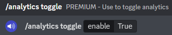 Toggling analytics
